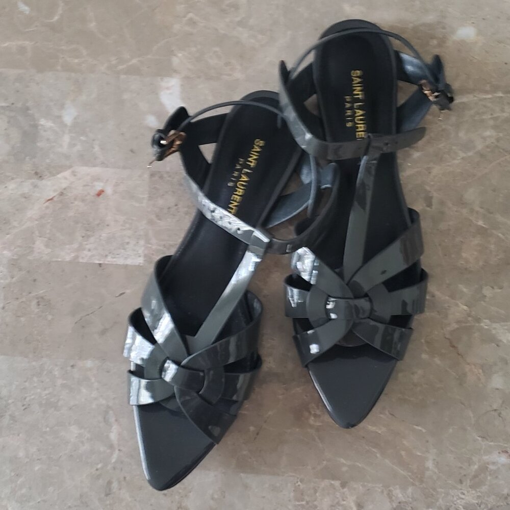 Saint Laurent patent leather sandals